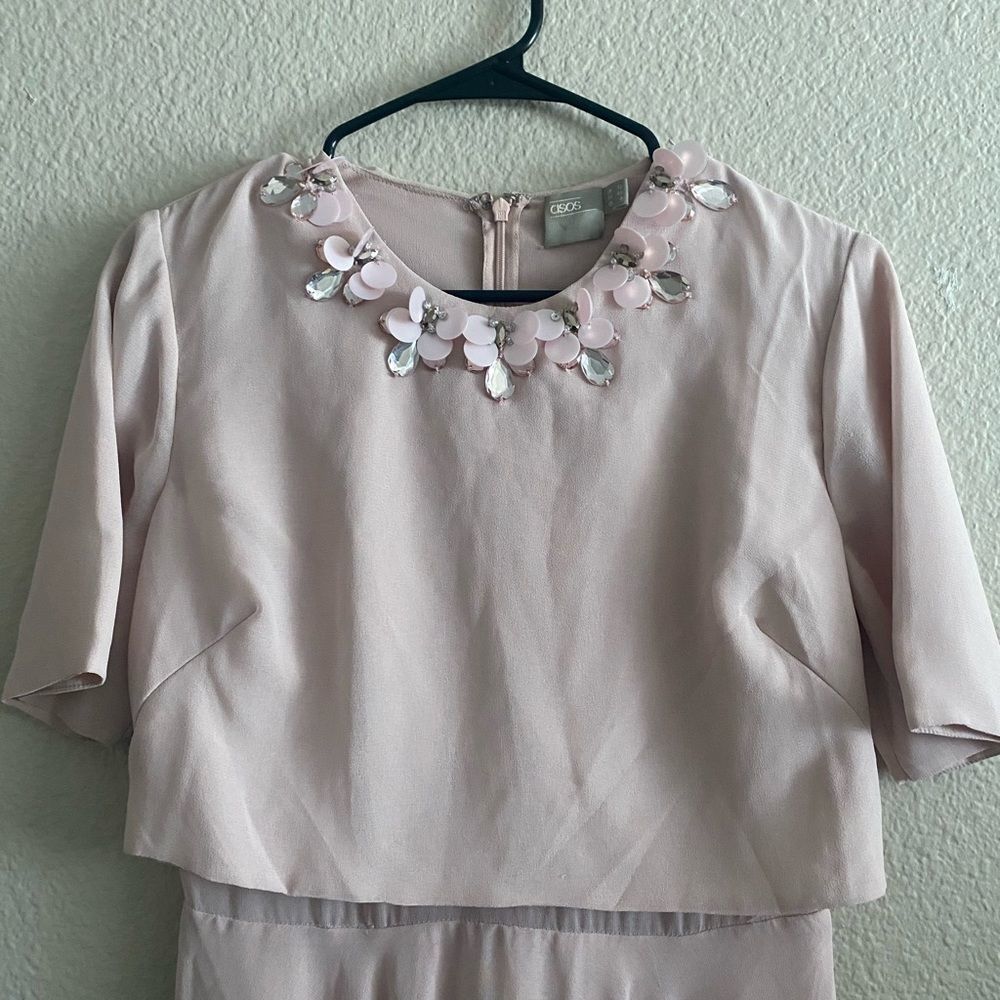 SUMMER SALE! 
ASOS crop top embellished midi dress - Picture 2 of 6